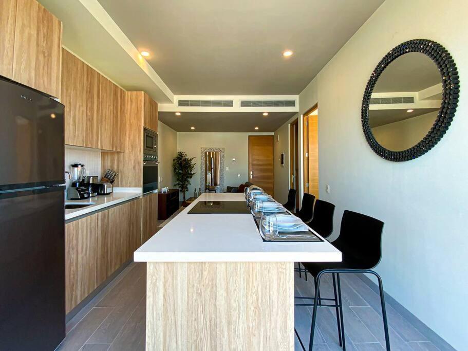 Beautiful + Luxury + Ocean View + Pool Apartment Playa del Carmen Bagian luar foto