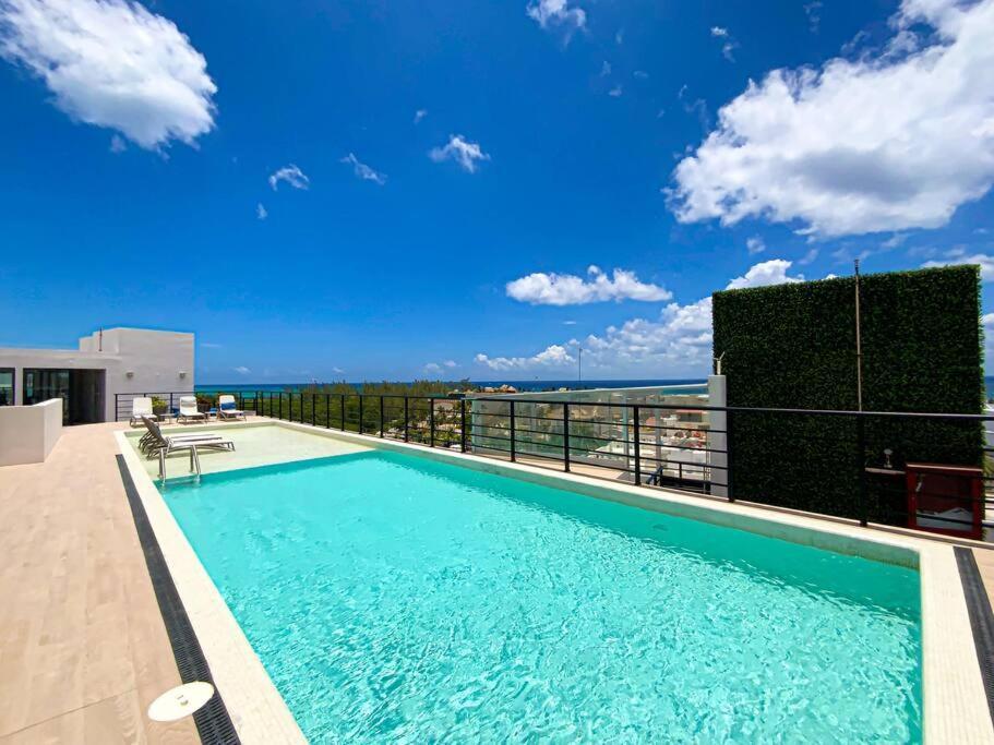 Beautiful + Luxury + Ocean View + Pool Apartment Playa del Carmen Bagian luar foto