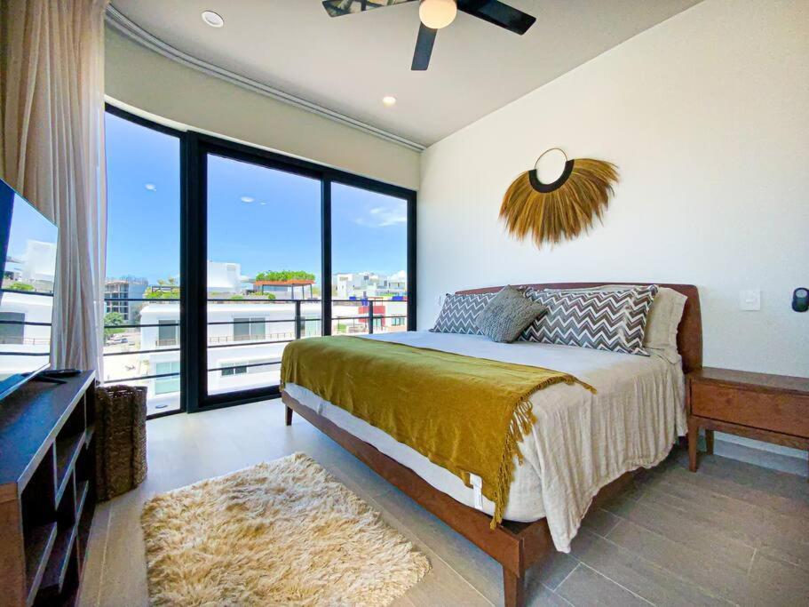 Beautiful + Luxury + Ocean View + Pool Apartment Playa del Carmen Bagian luar foto