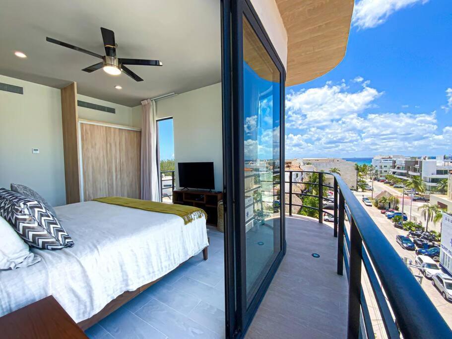 Beautiful + Luxury + Ocean View + Pool Apartment Playa del Carmen Bagian luar foto