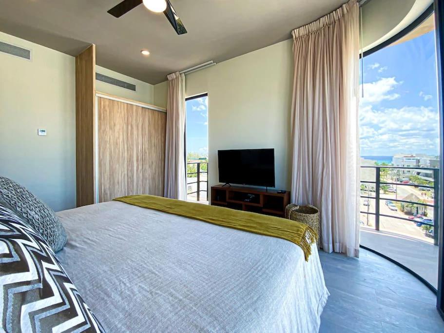 Beautiful + Luxury + Ocean View + Pool Apartment Playa del Carmen Bagian luar foto